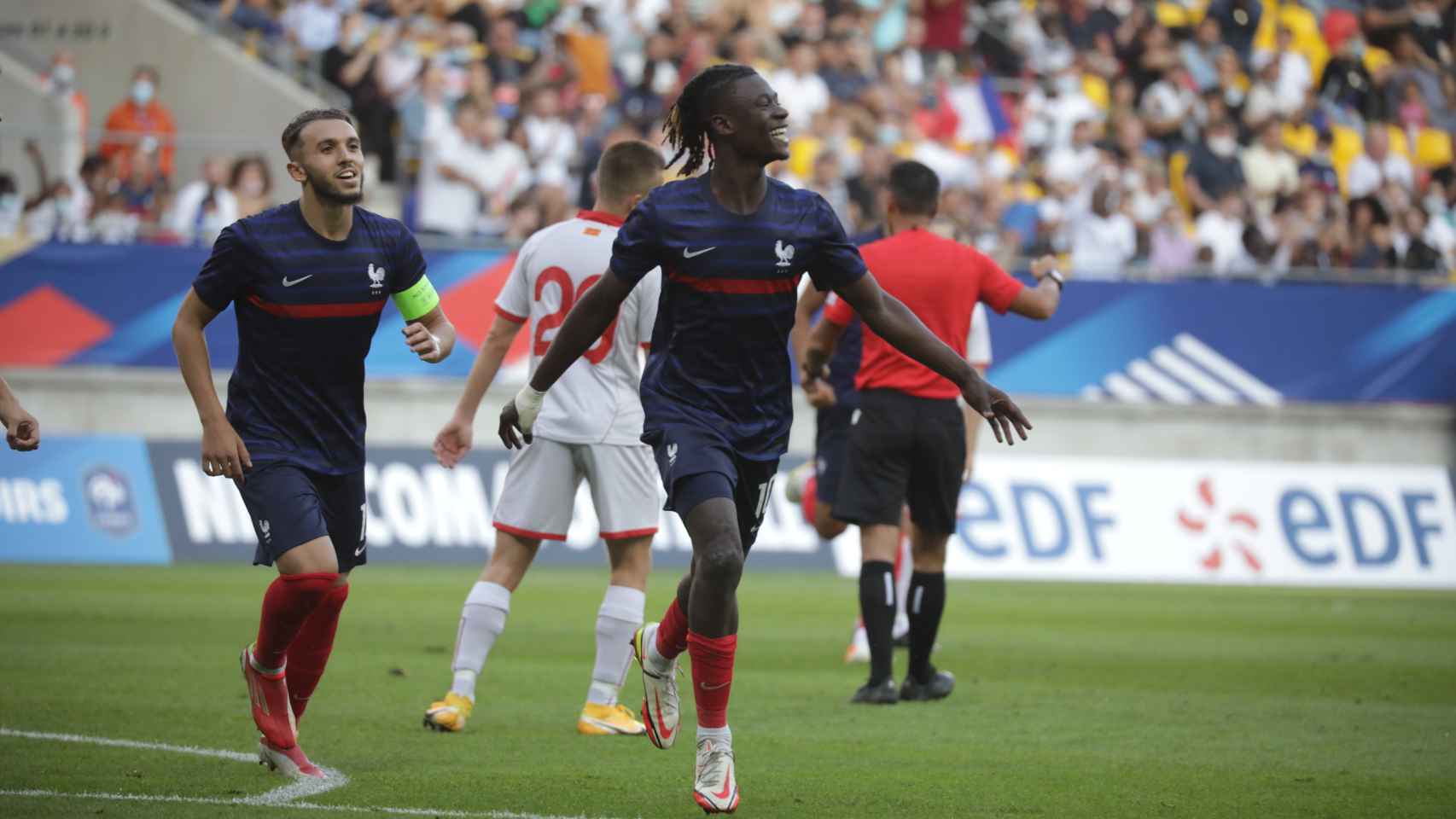 Eduardo Camavinga, con la selección sub21 de Francia