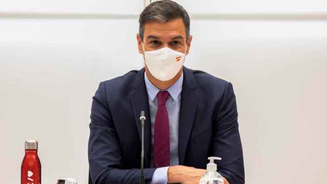 Pedro Sánchez, en la reunión de la Ejecutiva del PSOE este lunes.