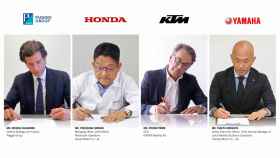 Piaggio, Honda, KTM y Yamaha acuerdan crear un consorcio de baterías intercambiables para motocicletas