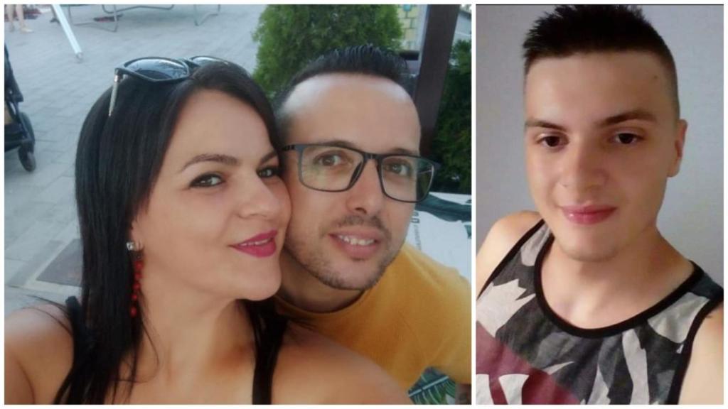 Camelia, junto a su pareja, Alejandro, y su hijo de una relación anterior, Álex.