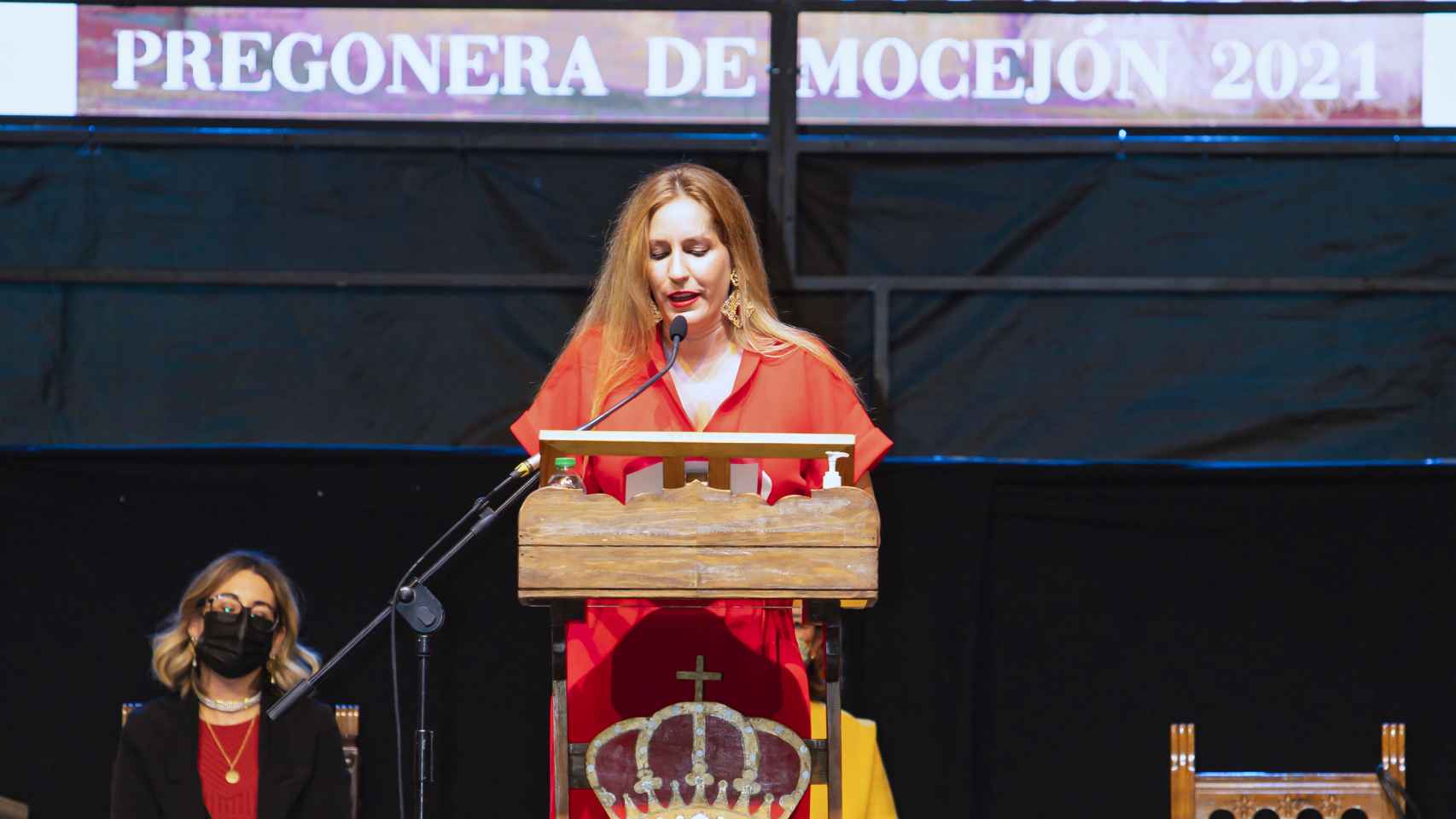 María Toledo, pregonera en Mocejón (Toledo)