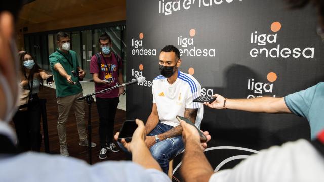 Adam Hanga, durante la presentación de la Liga Endesa