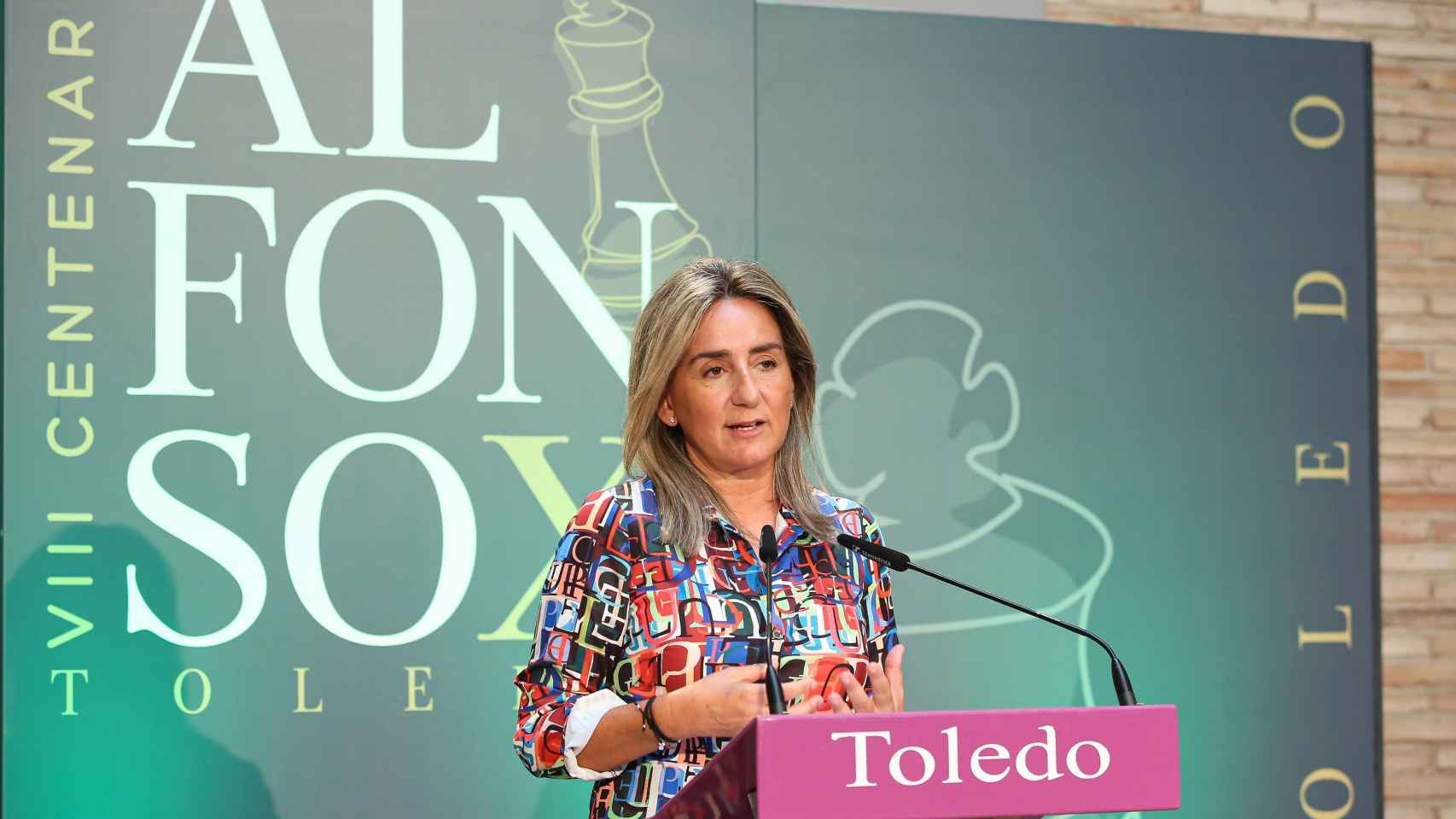 La alcaldesa de Toledo, Milagros Tolón, ha presentado el Septiembre Cultural de Toledo. Fotos: Ó. Huertas.