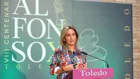 La alcaldesa de Toledo, Milagros Tolón, ha presentado el Septiembre Cultural de Toledo. Fotos: Ó. Huertas.