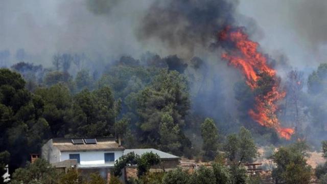 Imagen de un incendio forestal.