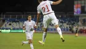Pablo Fornals celebra su gol ante Kosovo