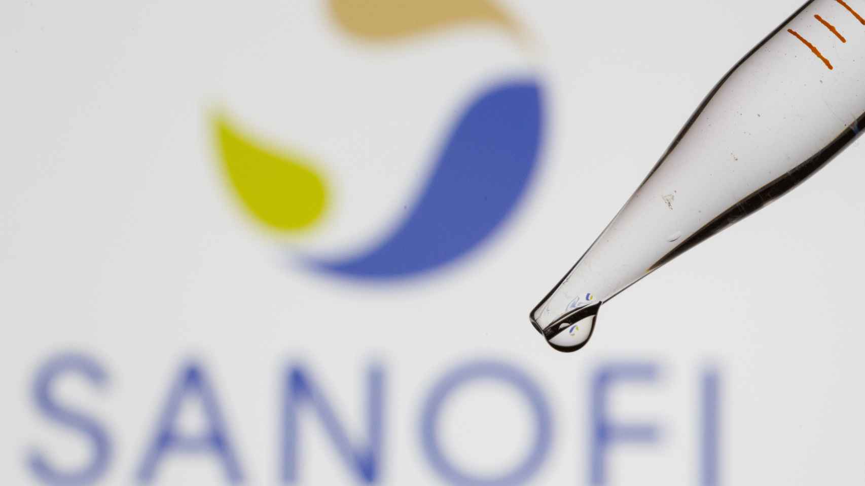 El logo de Sanofi.
