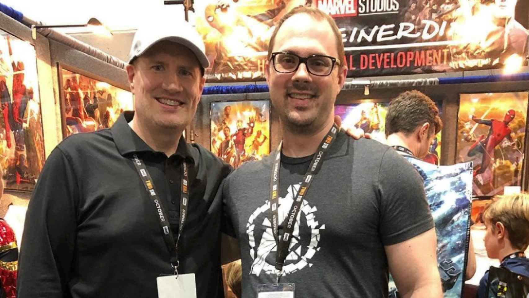 Kevin Feige y Ryan Meinderding en San Diego ComicCon.