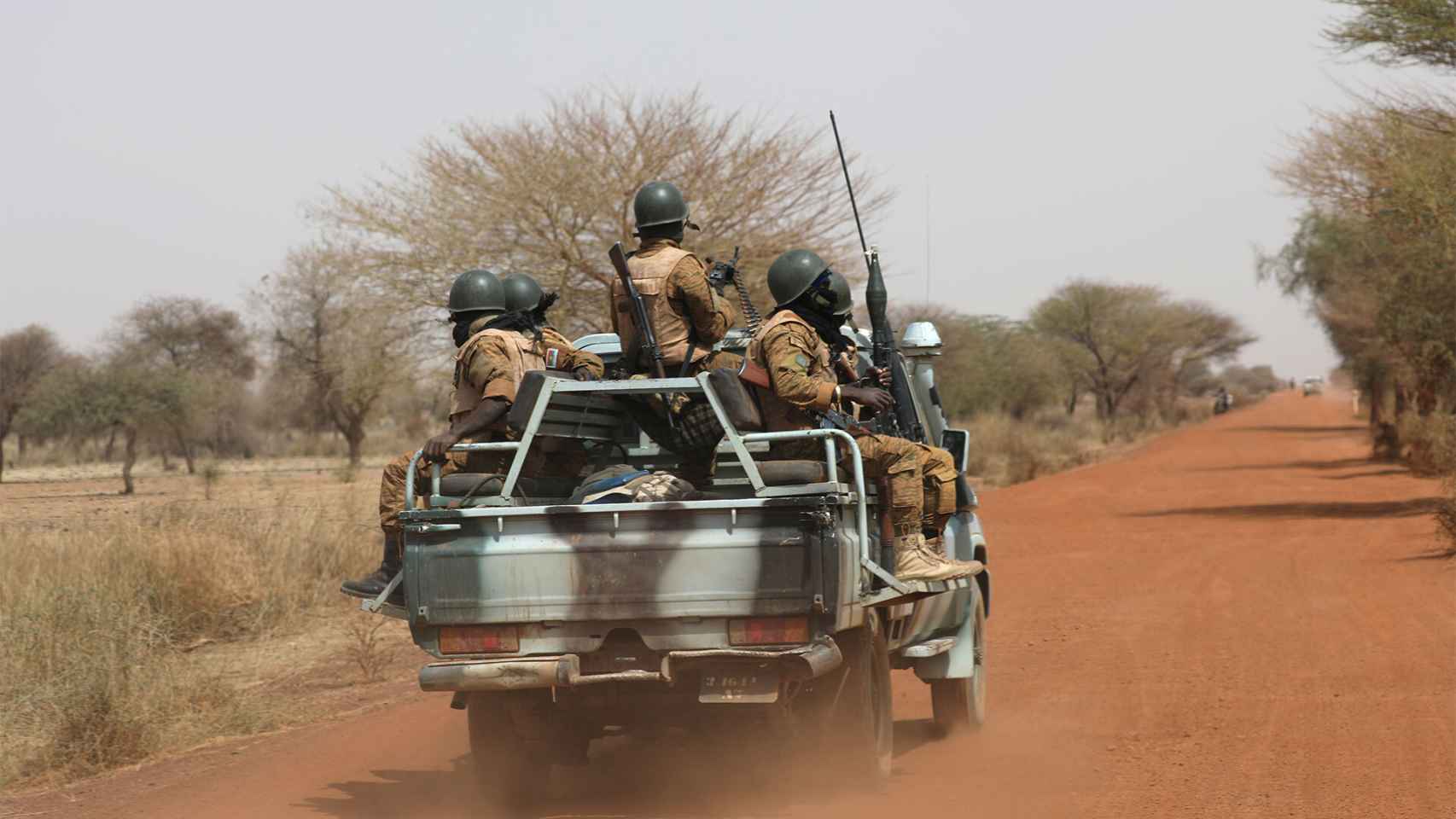 Soldados de Burkina Faso en el Sahel.