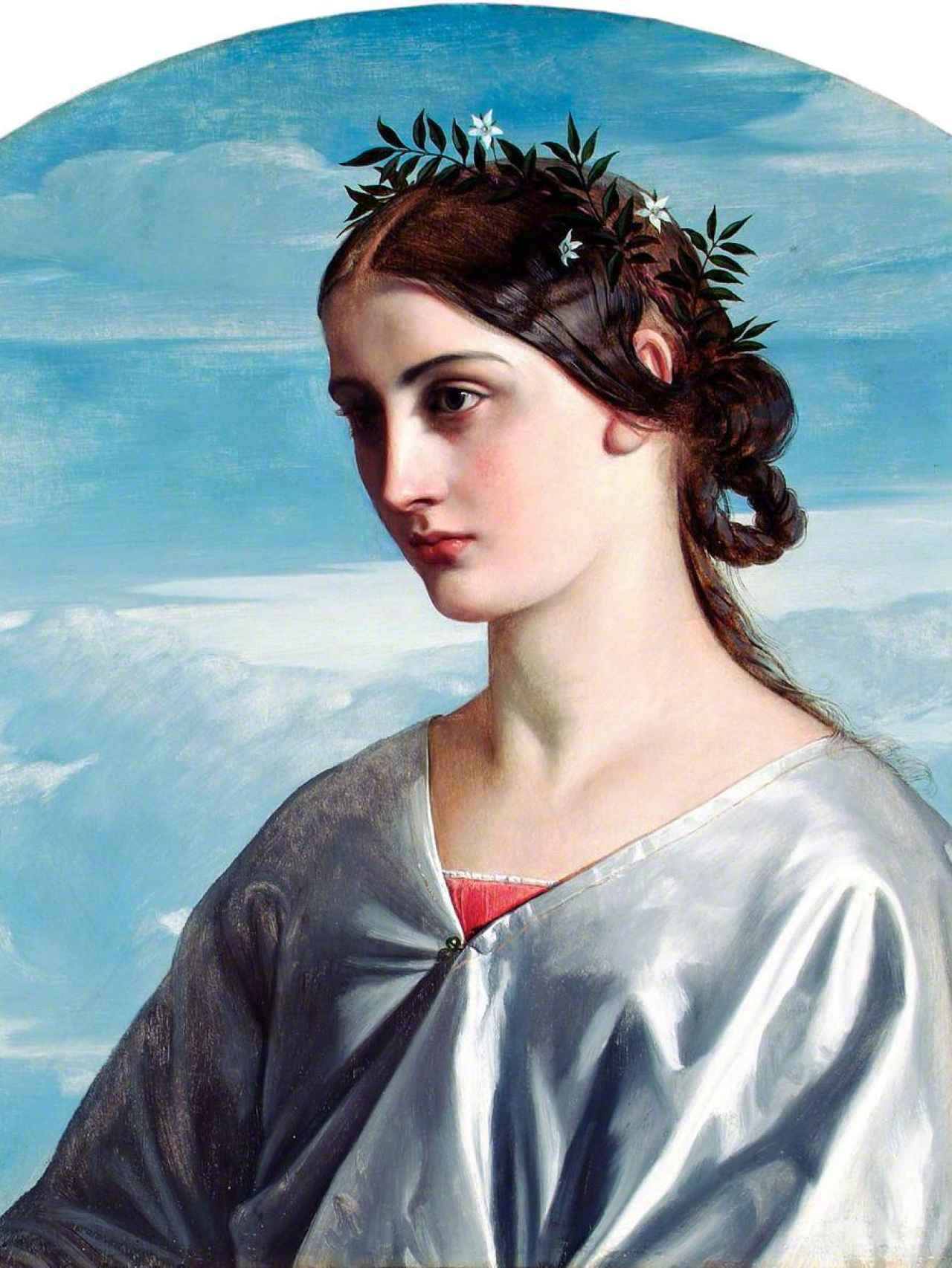 Beatriz Portinari retratada por William Dyce.