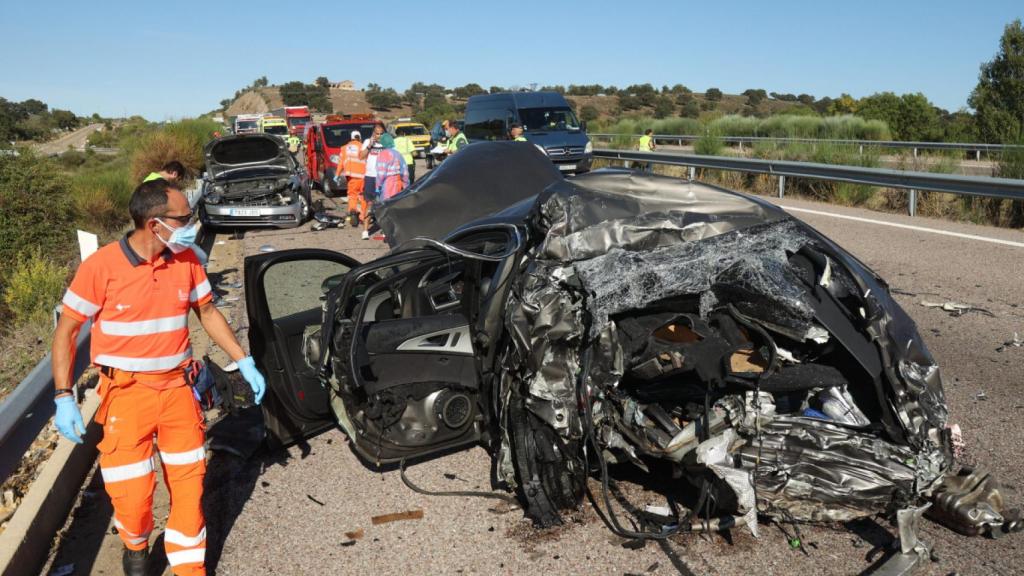 Accidente de tráfico con fallecidos en la A-62