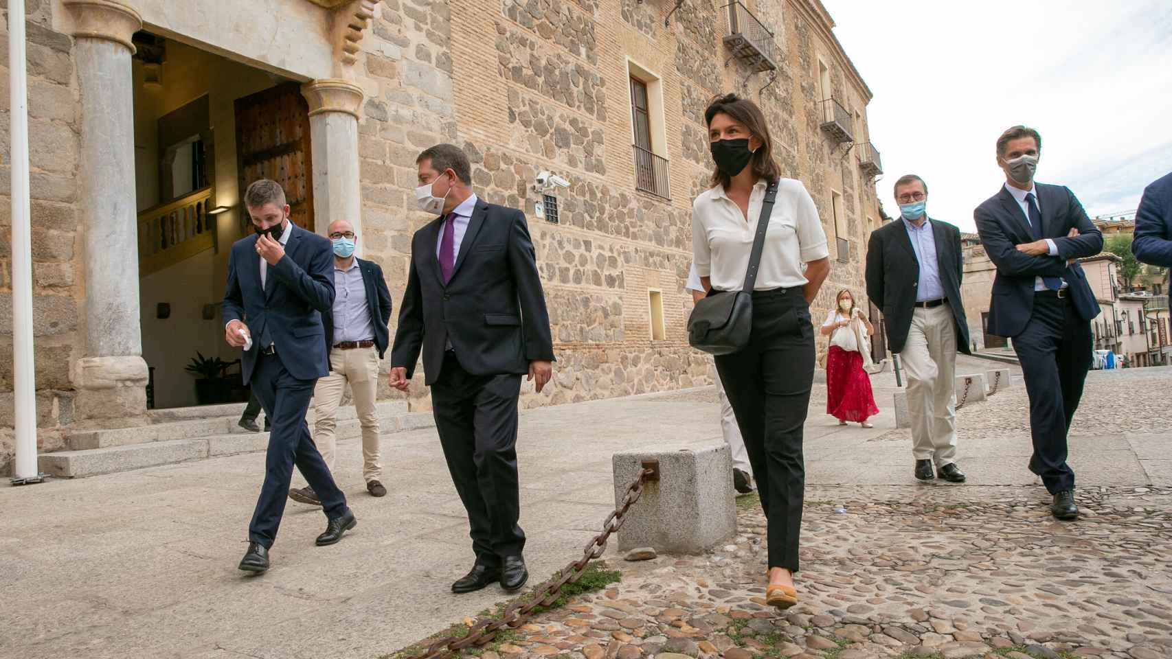 Emiliano García-Page, presidente de Castilla-La Mancha, recibe a Christelle Morançais