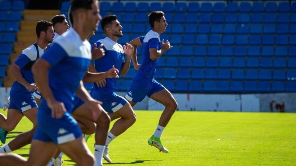 Último entrenamiento del Hércules antes del derbi.