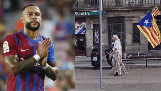 Memphis intenta ganarse a la afición del Barça: polémico mensaje para celebrar la Diada