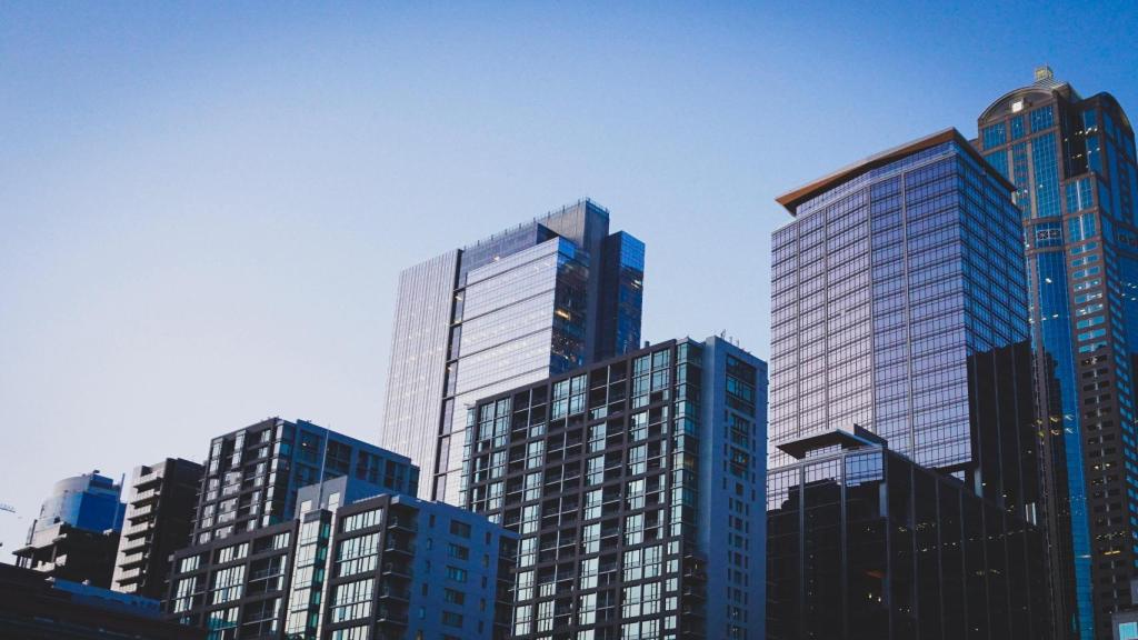 Varios edificios de oficinas en Seattle, Estados Unidos.