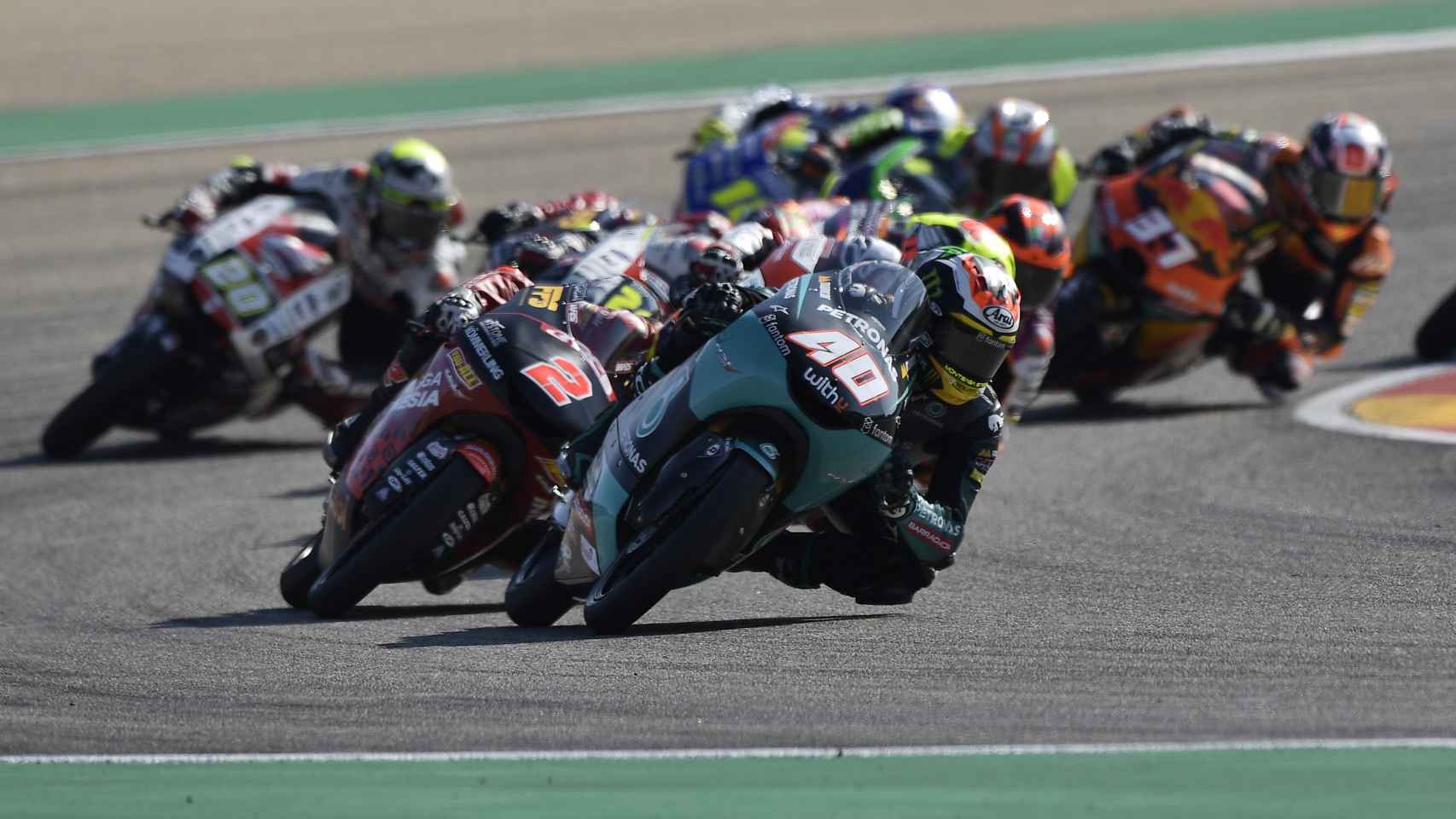 Carrera de Moto3 en el GP de Aragón