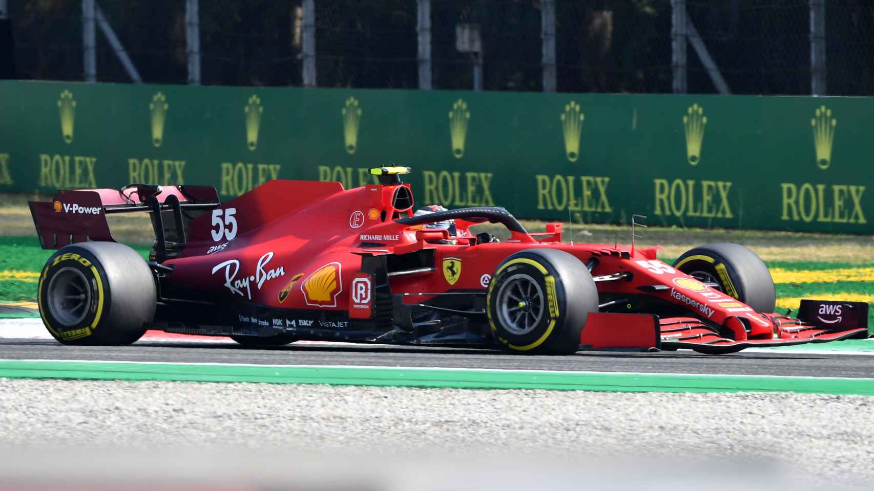 Carlos Sainz en el Gran Premio de Italia