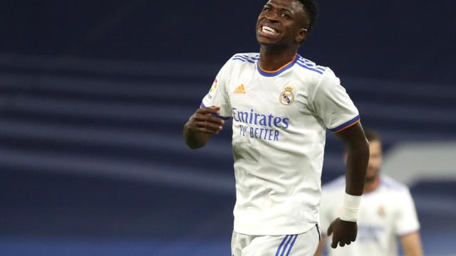 Vinicius Junior se lamenta tras una ocasión fallada