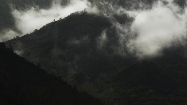 Zonas quemadas en entre las parroquias de Rairós y Torbeo