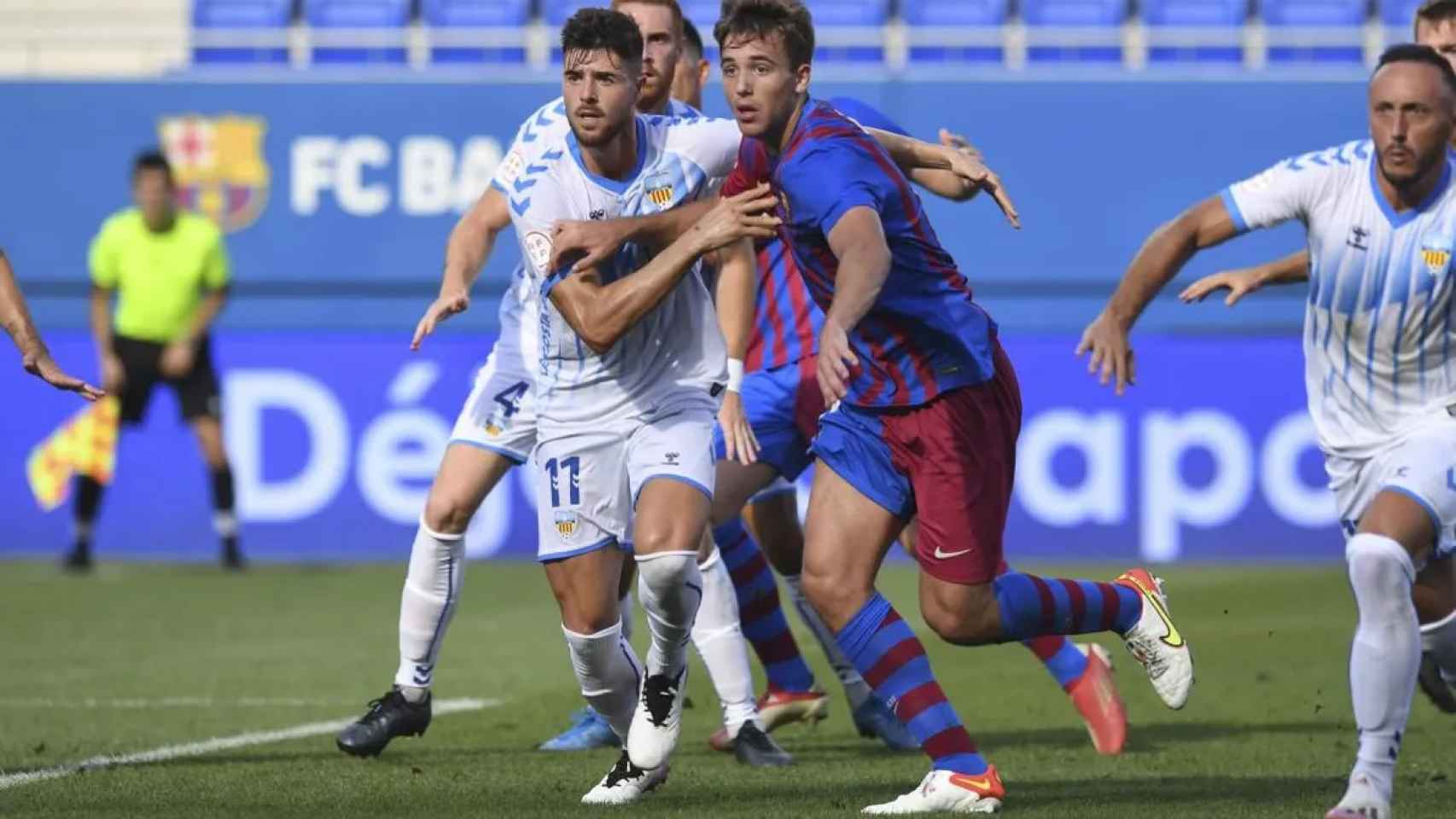 Imagen del partido entre el FC Barcelona y el Costa Brava