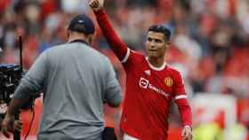 Cristiano Ronaldo tras su debut con el Manchester United