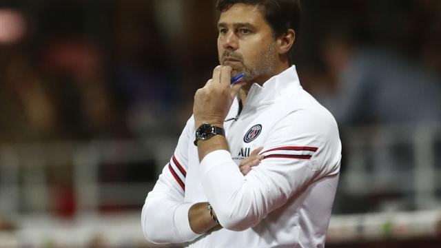 Mauricio Pochettino, en un entrenamiento del PSG