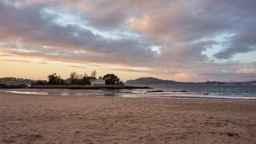 Playa de Ladeira, en Baiona