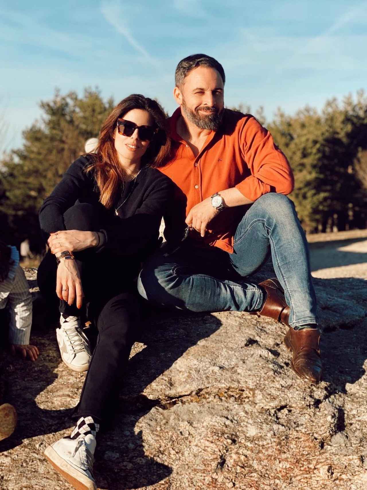 Lidia Bedman y su marido, Santiago Abascal, en una imagen tomada por sus hijos.