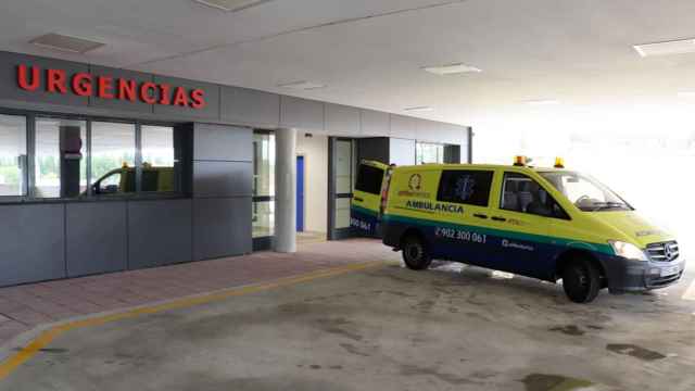 Llegada de ambulancias al Hospital de Salamanca