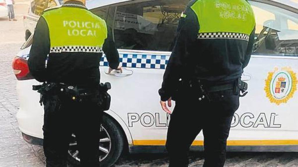 Agentes de la Policía Local de Martos, en Jaén.