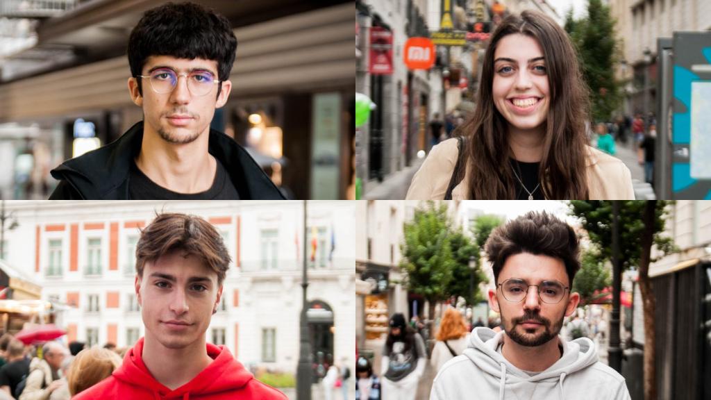 De izquierda a derecha y de arriba a abajo: Diego, Paula, Sergio y Carlos.