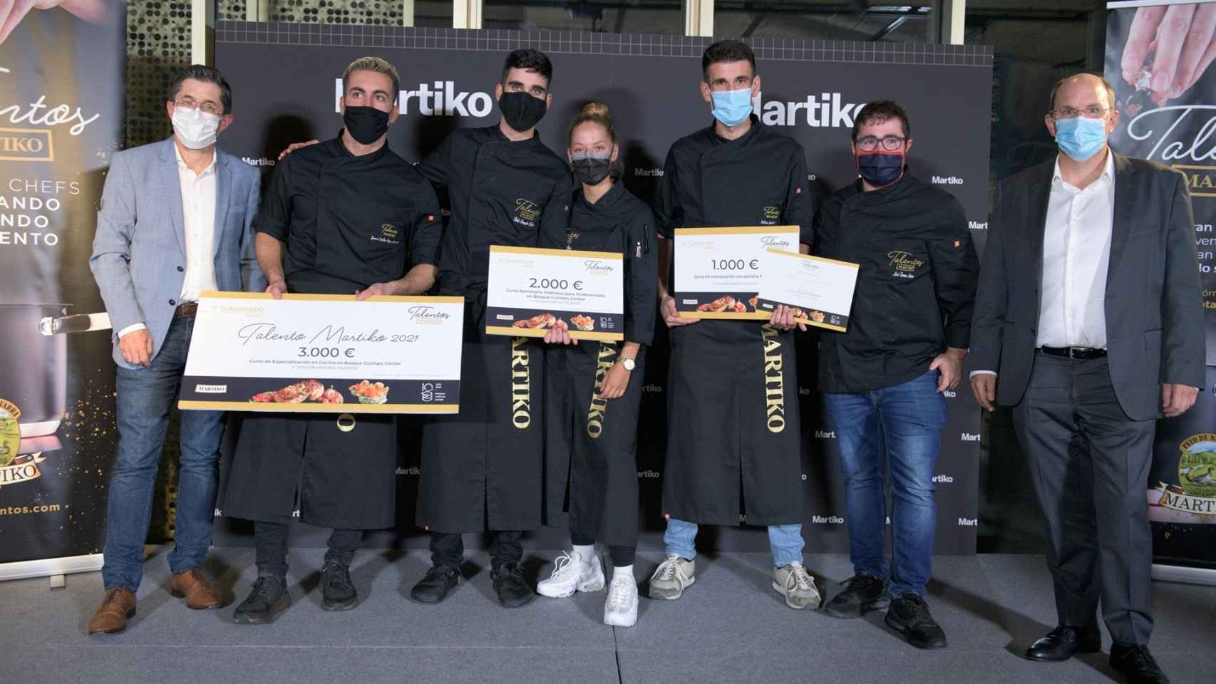Cocineros premiados en la segunda edición Martiko Talentos