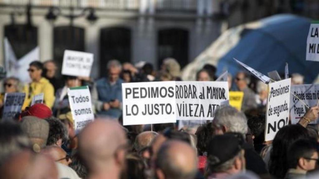 Imagen de archivo de una manifestación de pensionistas