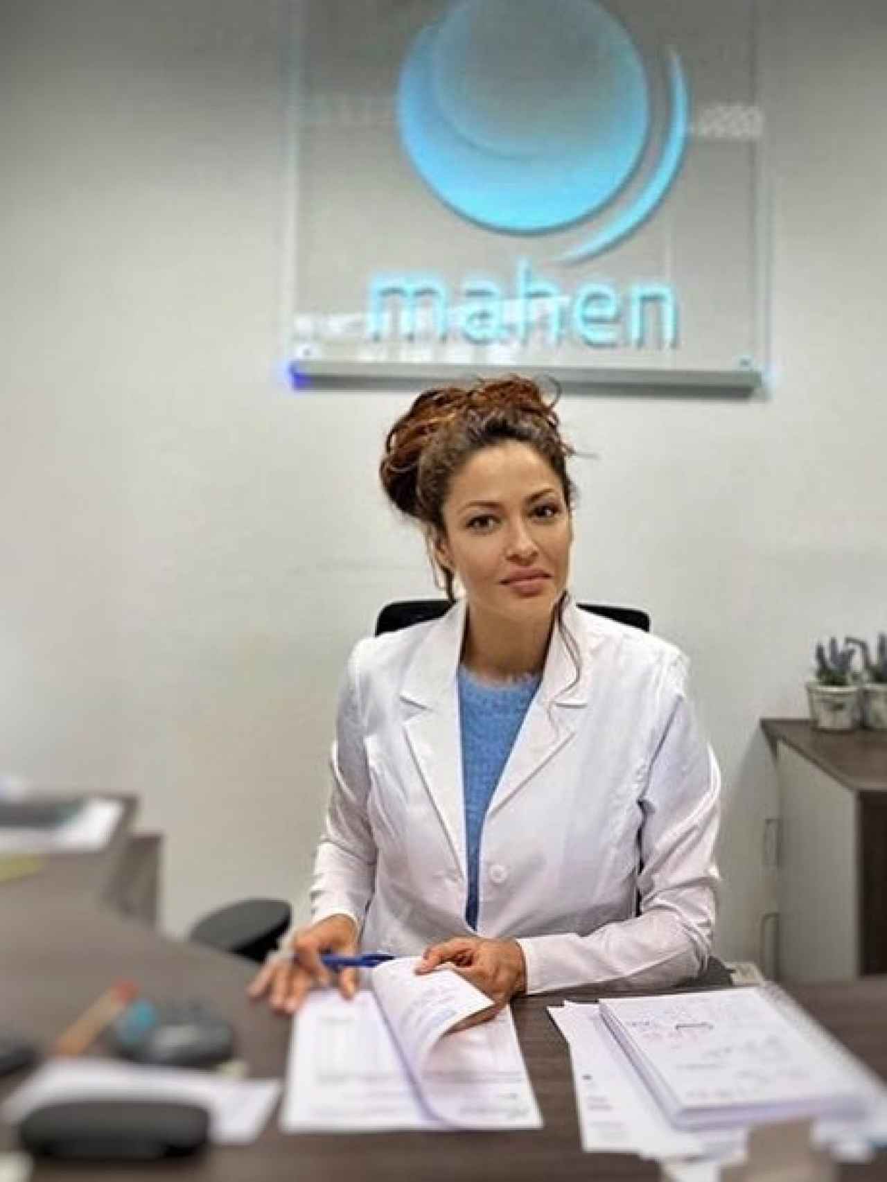 Patricia Pérez en su despacho de los Laboratorios Mahen.