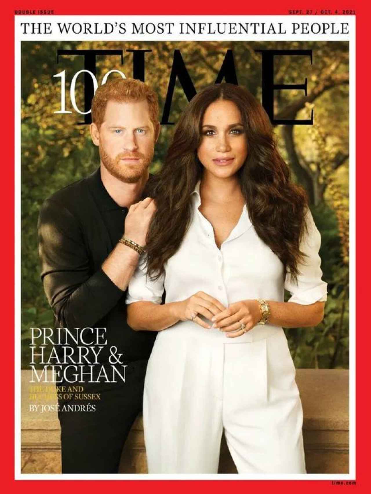 La portada de la revista 'Time' con los duques como protagonistas.