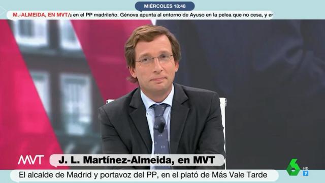 José Luis Martínez-Almeida, en La Sexta.