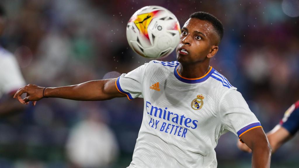 Rodrygo Goes, en un partido del Real Madrid en la temporada 2021/2022