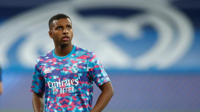 Rodrygo Goes, en un entrenamiento del Real Madrid