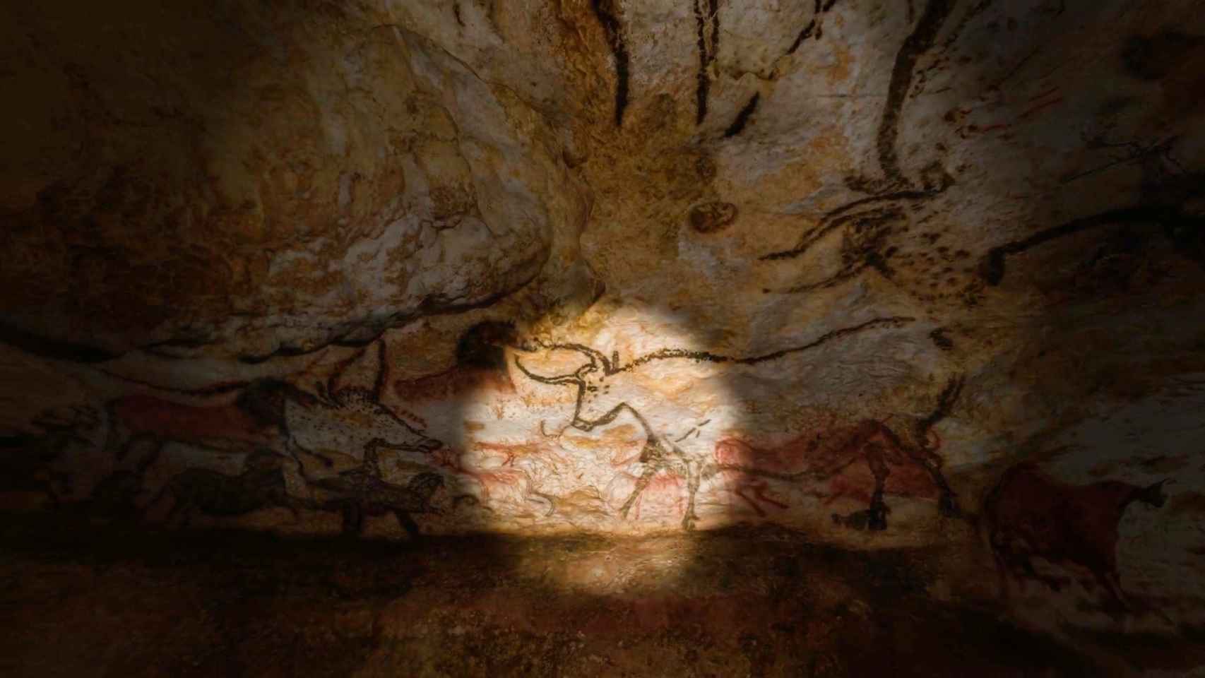Una de las obras descubiertas en las cuevas de Lascaux y que ahora se replican en un gemelo digital.