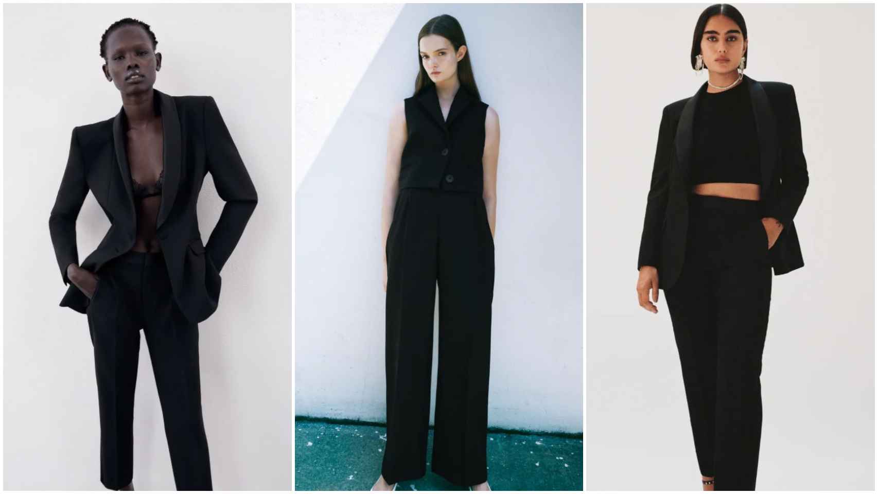 Tres propuestas sencillas de cómo vestir de negro.