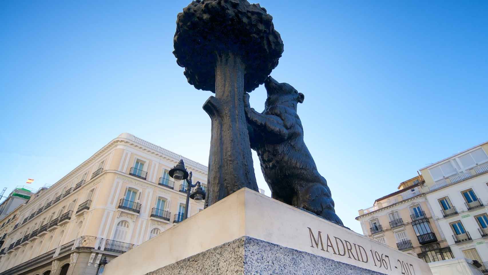 Escultura del 'Oso y el Madroño', en la Puerta del Sol.