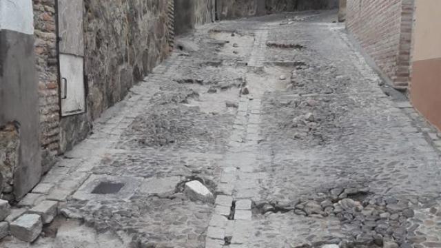 Cortarán la Bajada de San Sebastián en Toledo para arreglar los destrozos de la DANA