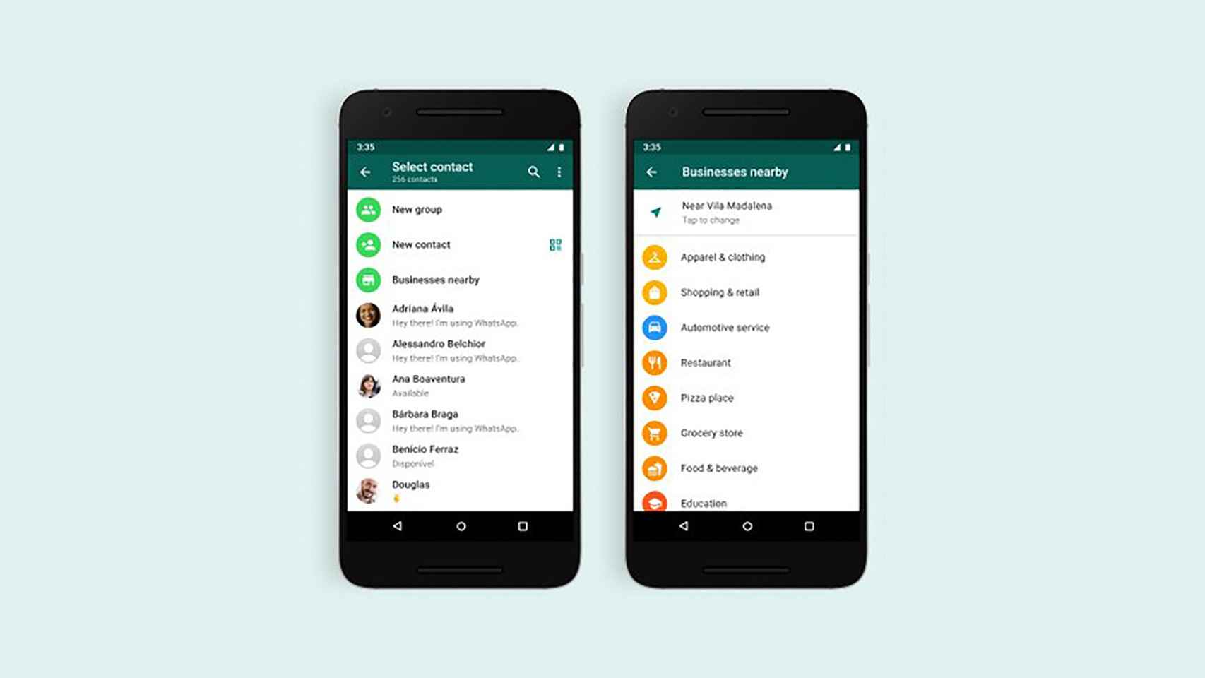 WhatsApp presentará negocios por ubicación