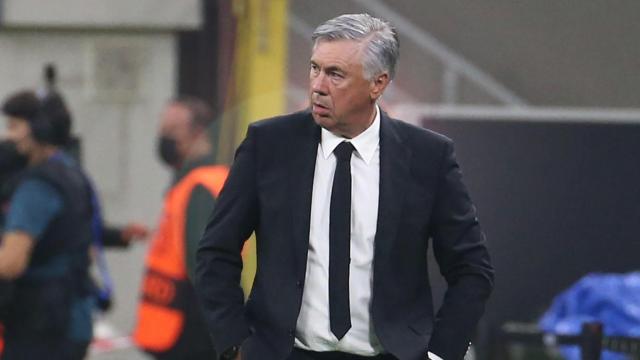 Carlo Ancelotti, en San Siro