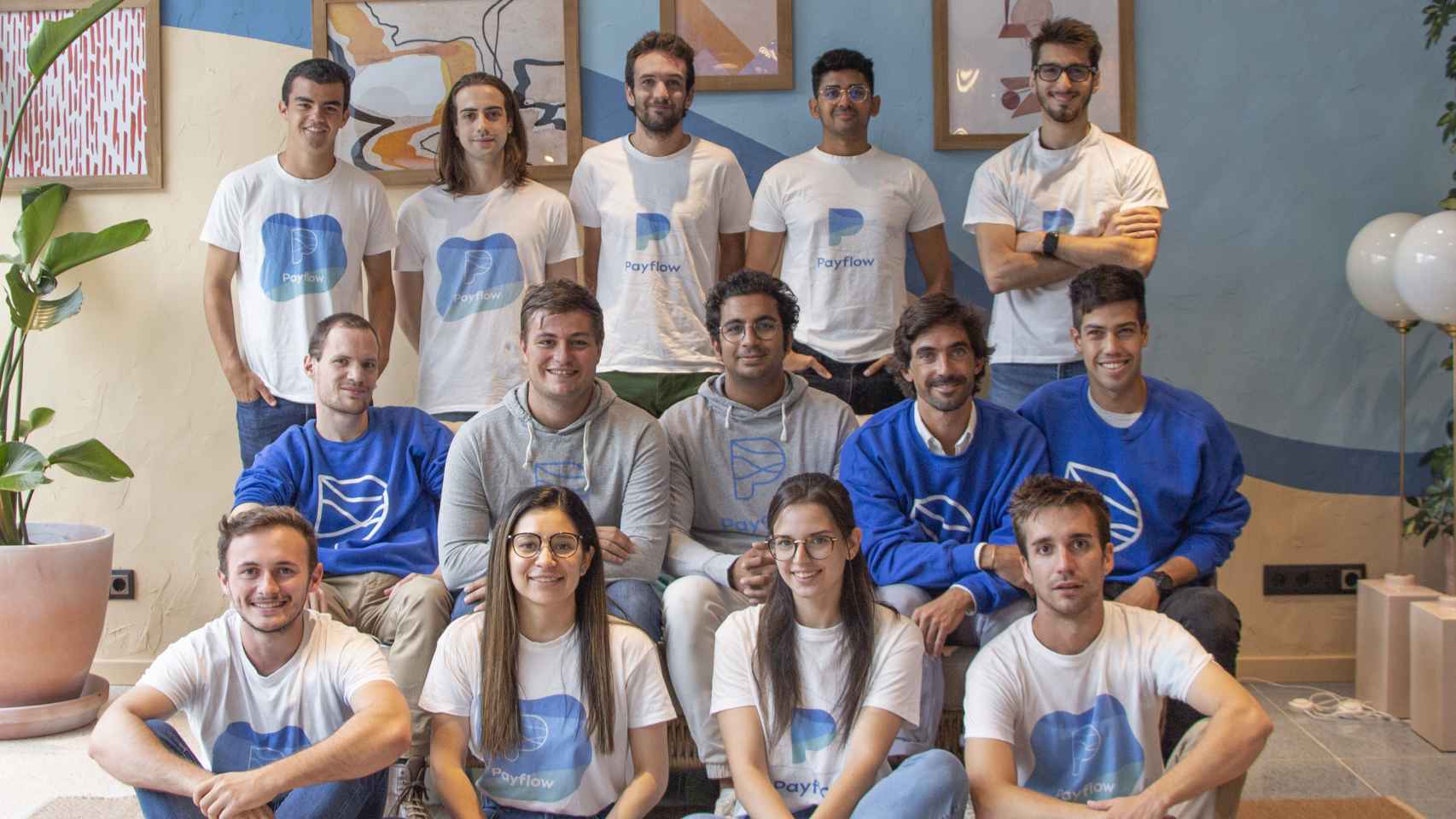 Miembros del equipo humano que conforma Payflow en Barcelona.