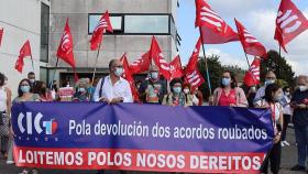 Delegados de la CIG se concentran ante el Sergas para reclamar salarios robados desde 2010