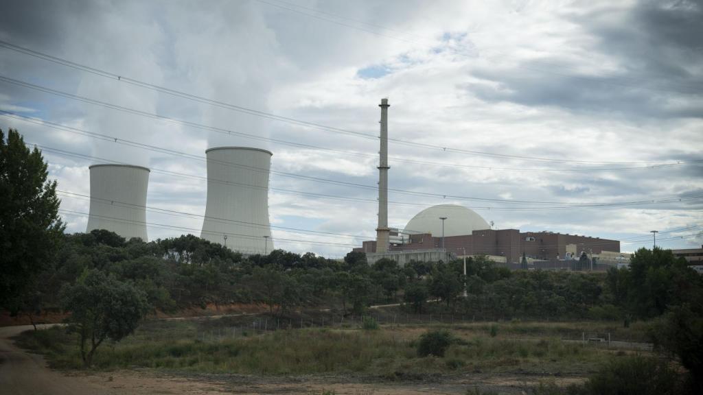 Una de las entradas a la central nuclear.