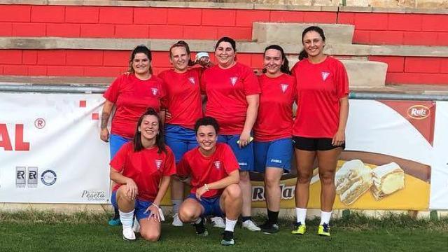 Jugadoras del equipo femenino de La Roda