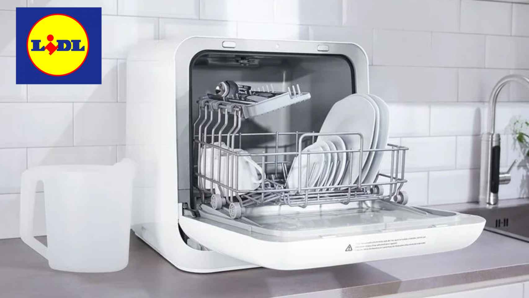 Lidl pone a la venta un lavavajillas compacto portátil a un precio muy competitivo.
