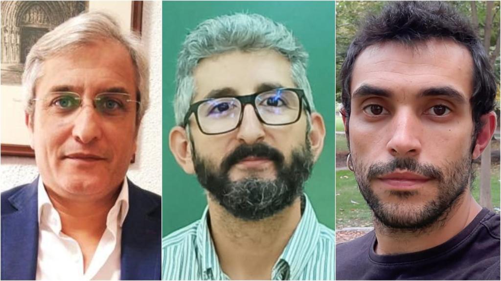 De izquierda a derecha: Enrique Castillejo, Borja Delgado y Alberto Sánchez, tres profesionales del mundo de la educación.